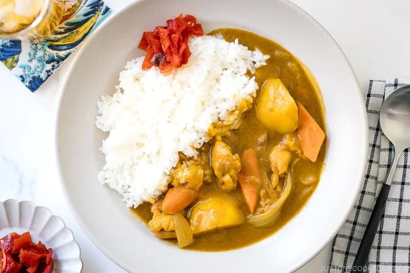 Japanese chicken curry, image from Just One Cookbook