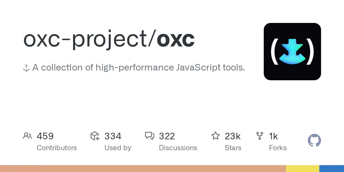 Oxc, image from Oxc · GitHub